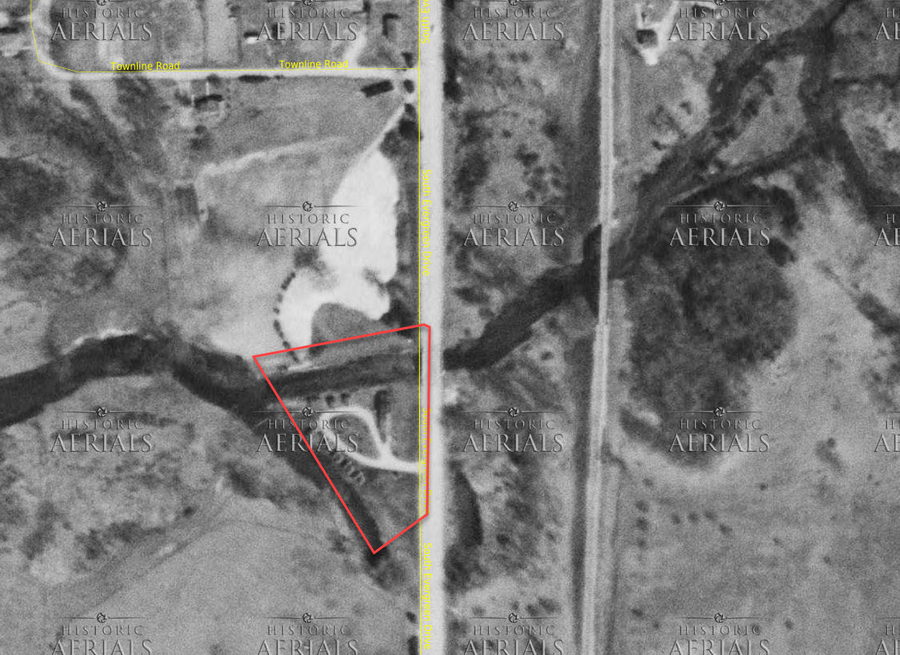 Ryans Cabins - 1955 Aerial (newer photo)